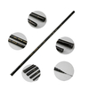 ZANLURE 2.7-7.2M Glass Fiber Black Stream Hand Pole Telescopic Spinning Freshwater Fishing Rod