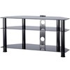 Alphason ESS1000/3-BLK Black Glass LED & LCD TV Stand