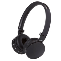 Groov-e Wave Wireless Bluetooth Heaphones with Mic - Black