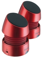 iHome IHM79RE Rechargeable Mini Speakers Red