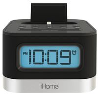 iHome iPL10 Lightning Clock Radio - Black