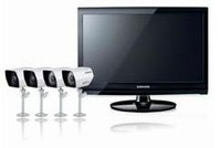 Samsung SME 4220 22" LCD DVR & 4 Cameras with Infrared Illuminators
