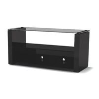 Techlink B2B - Bench LCD or Plasma Stand Smoked Glass