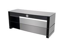Tibo ST105-3HG-SB Home Entertainment TV Stand With Built in Amp and Speakers