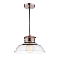 Dar Siren Ceiling Pendant Light - Copper