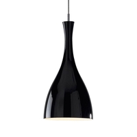 Dar Tone Glass Ceiling Pendant Light - Black