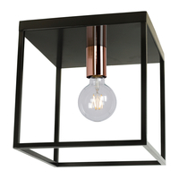 Lucide Arthur Flush Ceiling Light - Black