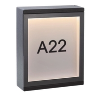 Lucide Cadra LED Outdoor Wall Light - Black