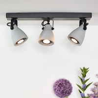 Lucide Concri 3 Light Spotlight Plate - Black