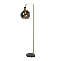 Lucide Julius Glass Floor Lamp - Smoked