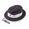 Afends Black Torched Panel Hemp Bucket Hat - ONESIZE