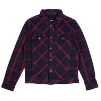 Afends Midnight Conspiracy Check Jacket - X-Large