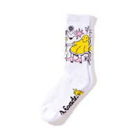 Afends White Tito Hemp Socks - ONESIZE