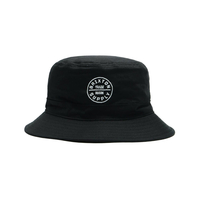Brixton Black Oath Bucket Hat - Medium