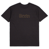 Brixton Black/Gold Gate T-Shirt - XX-Large