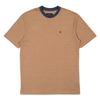 Brixton Coconut/Washed Navy Striped Hilt Knit T-Shirt - Small