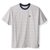 Brixton Off White / Ash / Washed Navy Hilt Melter Knit T-Shirt - XX-Large