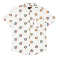 Brixton Off White/ Autumn Charter Print Shirt - X-Large