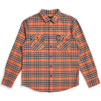 Brixton Salmon/Navy Bowery L/S Shirt