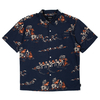Brixton Washed Navy/ Ginger Cruze Shirt - X-Large