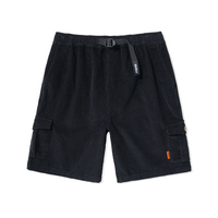 Butter Goods Black Corduroy Cargo Shorts - 36"