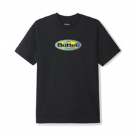 Butter Goods Black Global Logo T-Shirt - Small