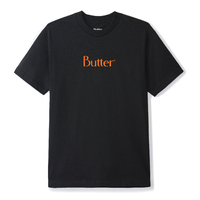 Butter Goods Black Speckle Classic Logo T-Shirt - X-Large