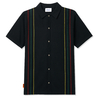 Butter Goods Black Stripe Knit Shirt - Medium