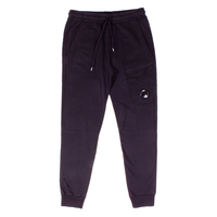 C.P. Company Black Garment Dyed Light Fleece Lens Pocket Sweatpants - X-Large