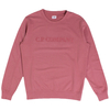 C.P. Company Roam Rouge Garment Dyed Light Fleece Chest Embroidered Sweater - X-Large