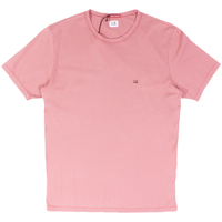C.P. Company Roan Rouge Logo Print Mako Cotton Crew Neck T-Shirt - Medium