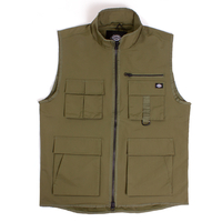 Dickies Army Green Stillmore Lightweight Utility Vest - Small