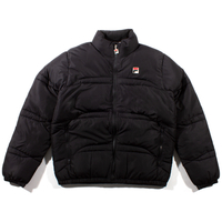 FILA Black Elias Quilted Puffer Jacket