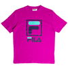 Fila Purple Orchid Stacked Logo T-Shirt - Medium