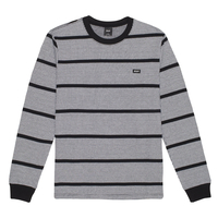 HUF Black Houndstooth Stripe Long Sleeve Knit - X-Large