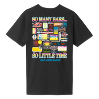 HUF Black So Many Bars T-Shirt - XX-Large