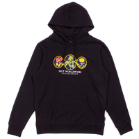 HUF Black Wild Flowers 2 P/O Hoodie - Medium
