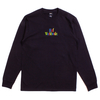 HUF Black Woz Embroidery Long Sleeve T-Shirt - X-Large