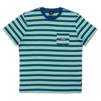 HUF Digital Teal Jett Stripe Knit T-Shirt - X-Large