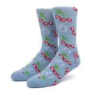 HUF Light Blue Popping Cherries Socks