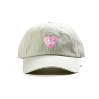 HUF Pale Aqua Plastic Heart CV 6 Panel Cap - ONESIZE