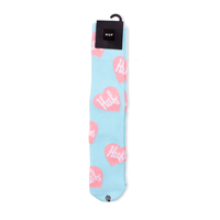 HUF Pale Aqua Plastic Hearts Socks - ONESIZE