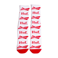HUF x Budweiser White Bow Socks - ONESIZE