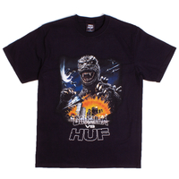 HUF x Godzilla Black Tour T-Shirt - Small