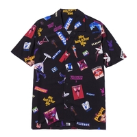 HUF x Playboy Black Collage S/S Woven Shirt - X-Large