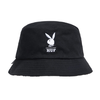 HUF x Playboy Black Reversible Bucket Hat - L/XL