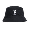 HUF x Playboy Black Reversible Bucket Hat - S/M