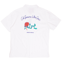 Jungles Jungles White Call Someone Button Up Shirt - Small