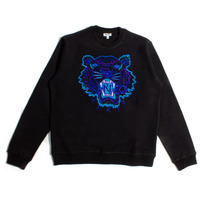 Kenzo Black / Blue Embroidered Tiger Sweatshirt