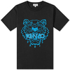 Kenzo Black / Neon Blue Classic Tiger T-Shirt